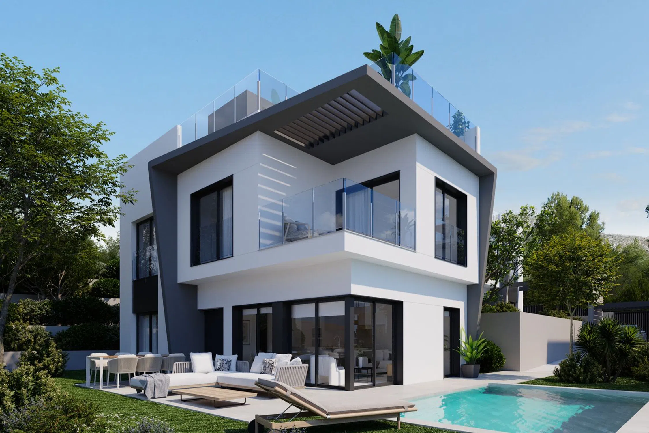 Villas con 4 dormitorios en La Villajoyosa / Vila Joiosa, Alicante