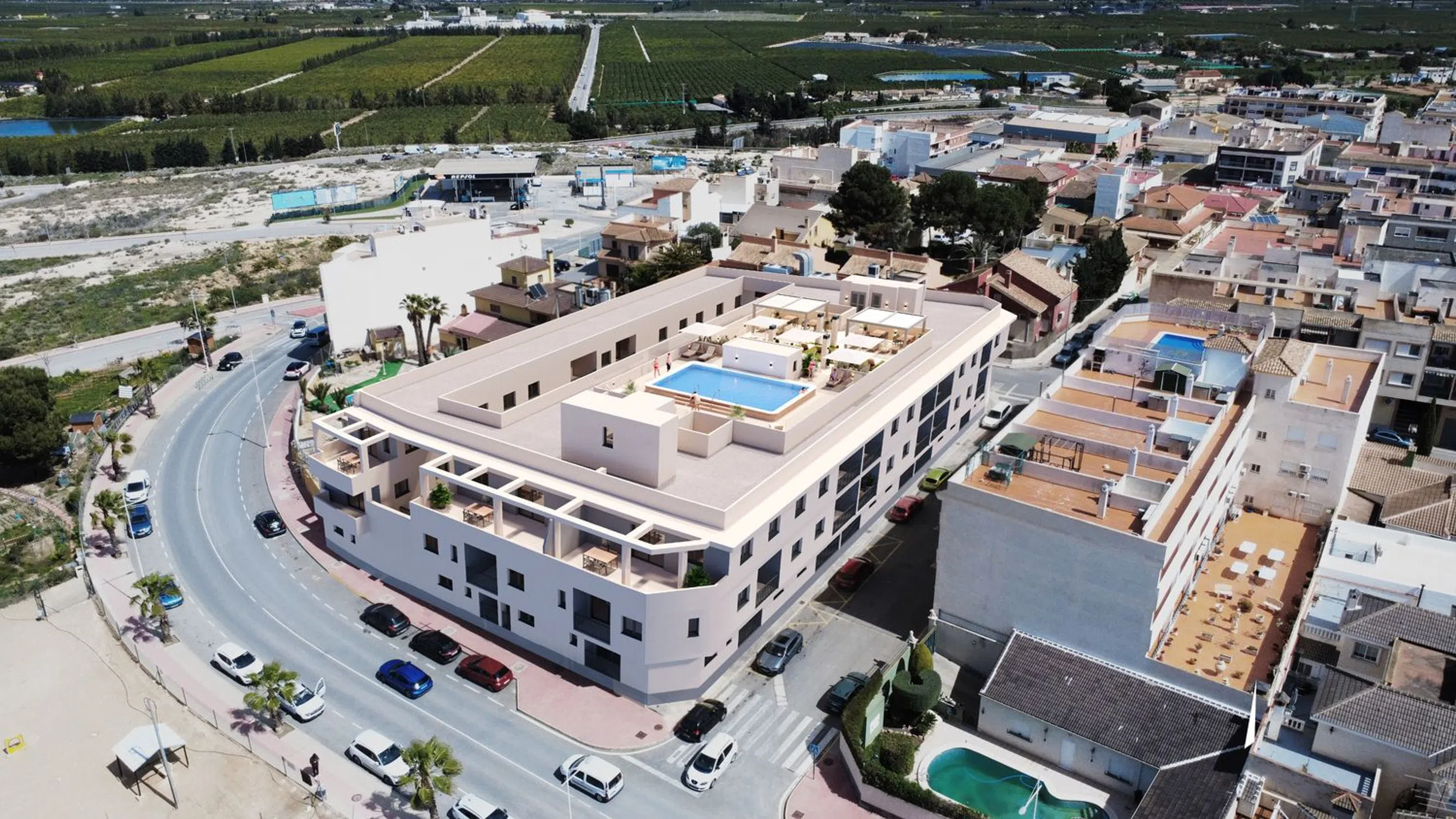 Áticos con 2 dormitorios en San Miguel de Salinas, Alicante