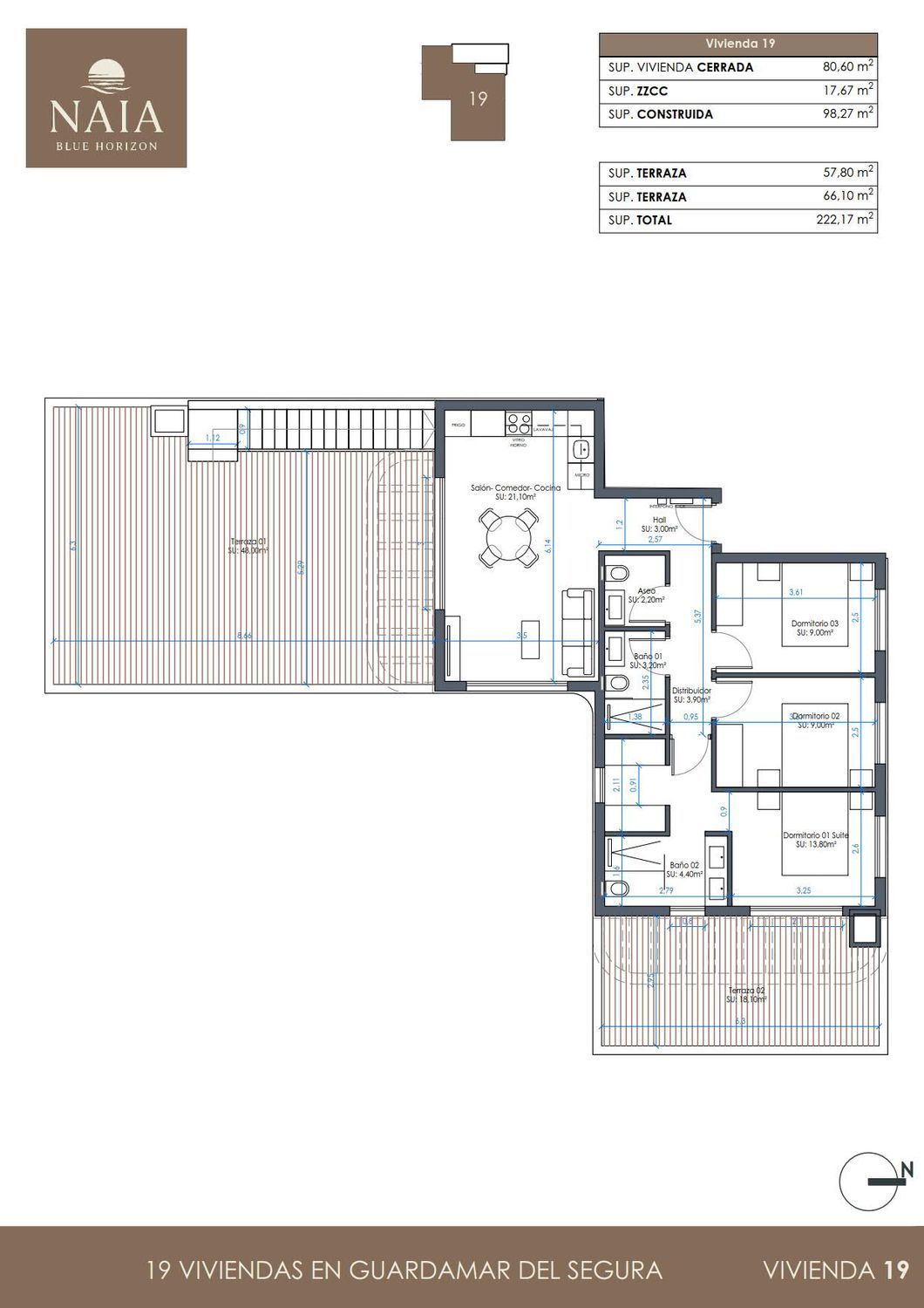 Pisos en venta 3 dorm. en Guardamar del Segura, Alicante 549952