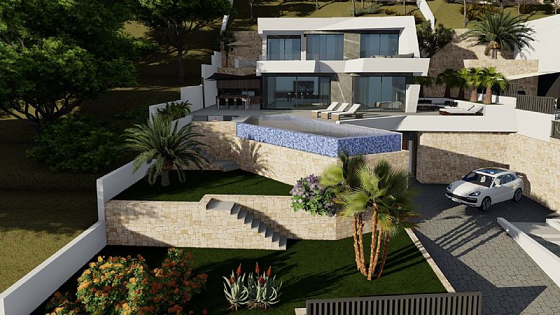 Houses for sale 4 bd in Calpe, Alicante