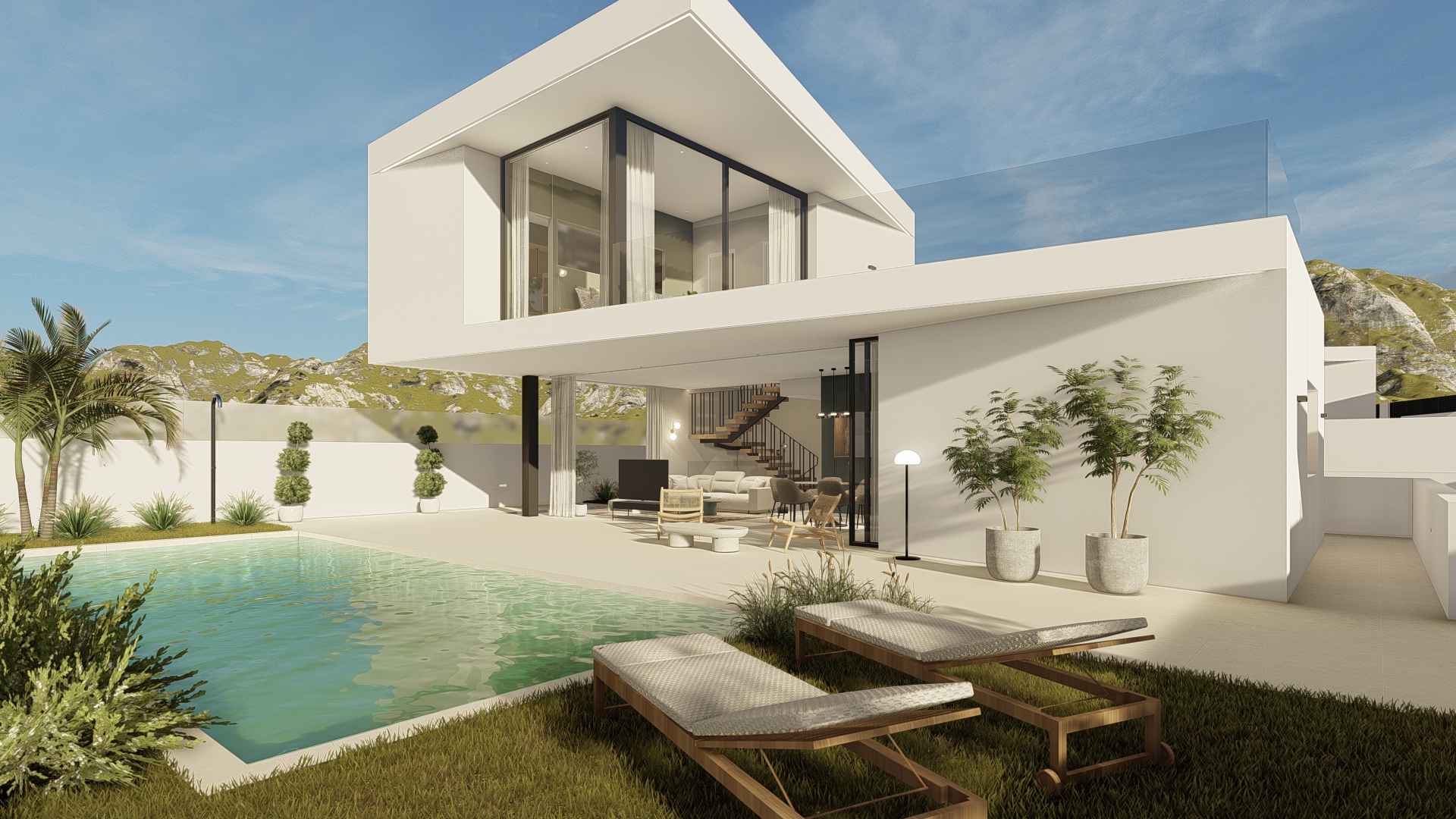 Houses for sale 3 bd in Polop, Alicante