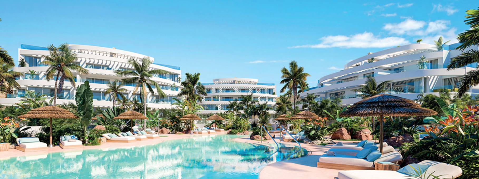 Ground floor apartments with 3 bedrooms in Mijas, Malaga
