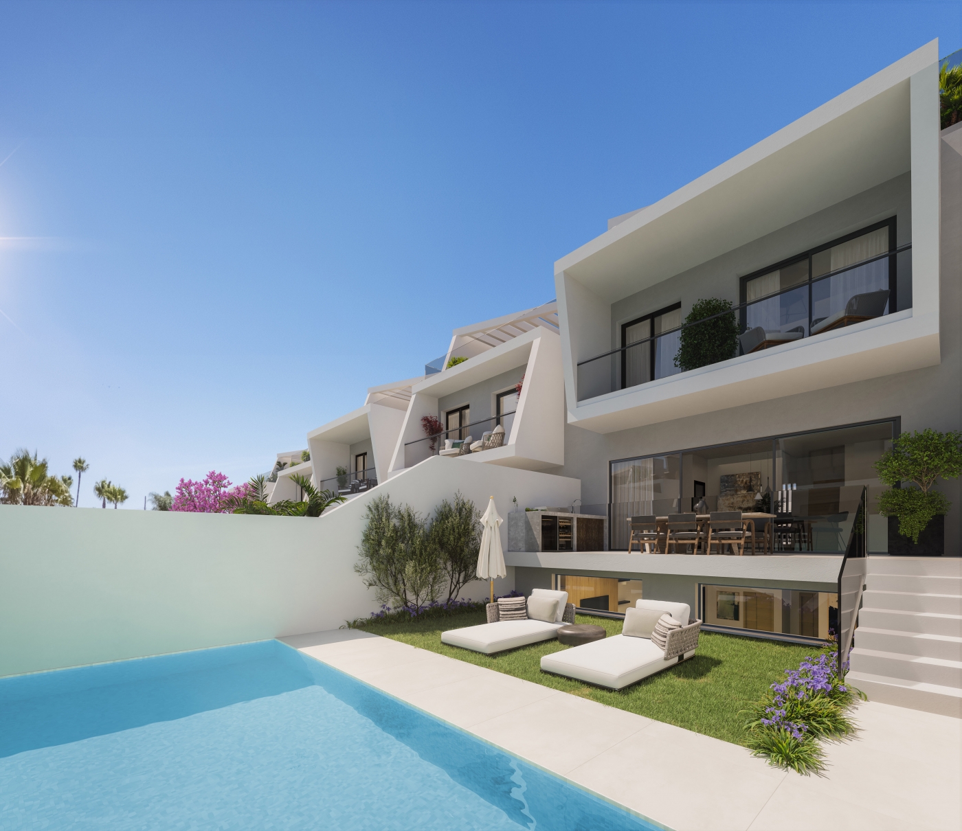 Terraced houses with 3 bedrooms in Estepona, Malaga