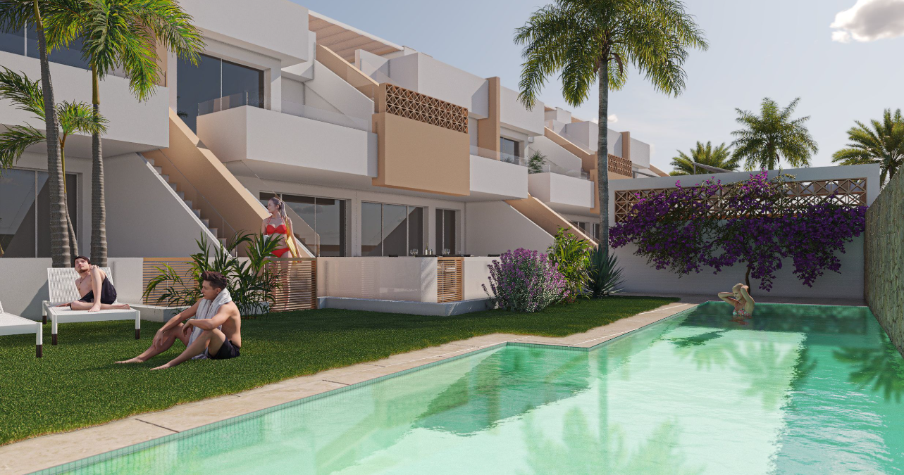 Ground floor apartments with 3 bedrooms in Pilar de la Horadada, Alicante