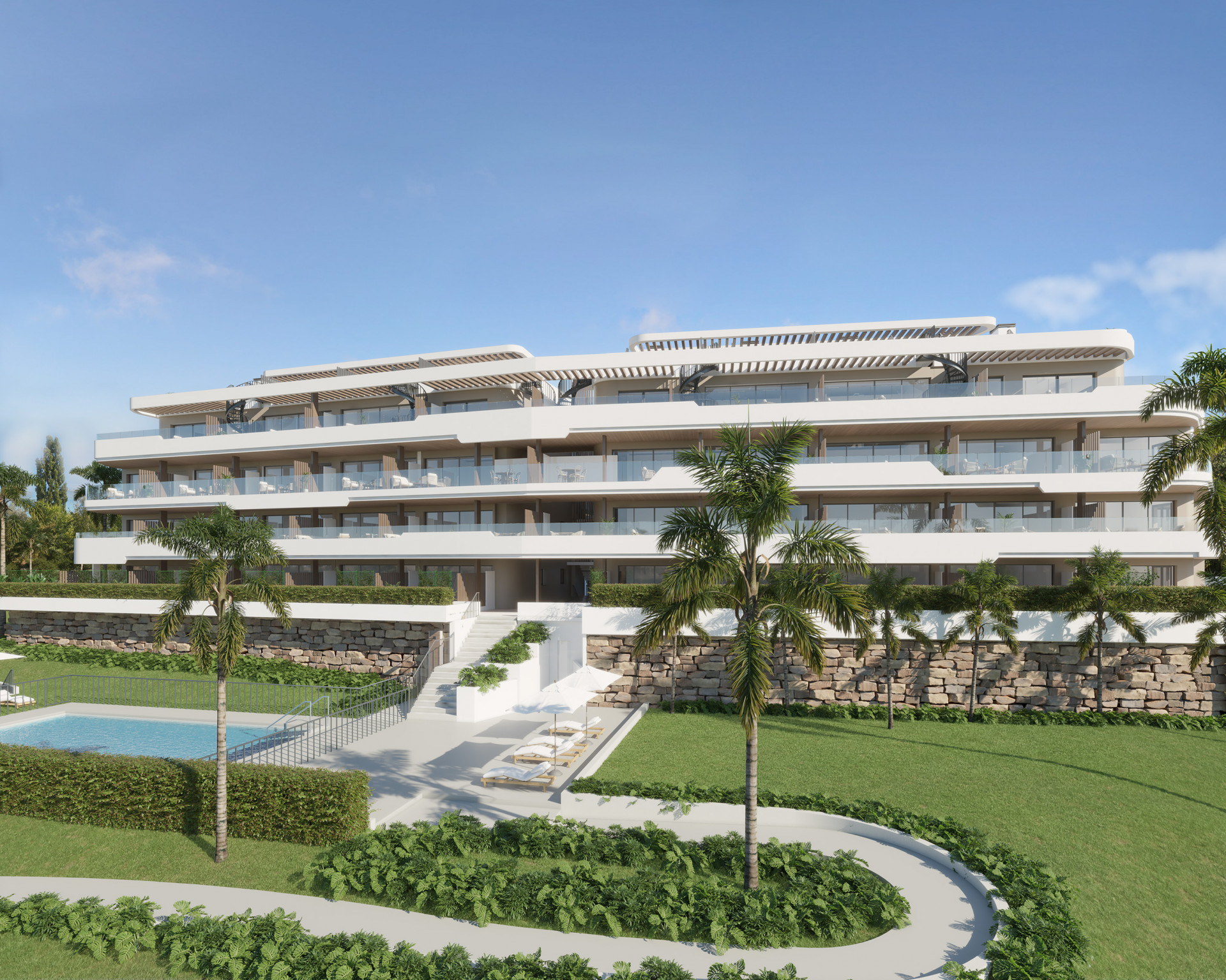 Ground floor apartments with 3 bedrooms in Manilva, Malaga