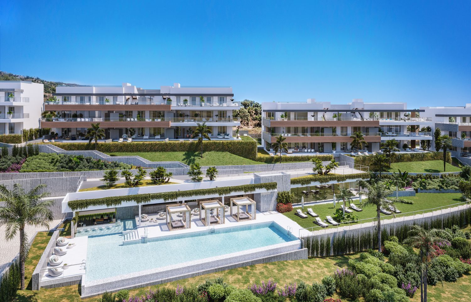 Ground floor apartments with 2 bedrooms in Marbella, Malaga