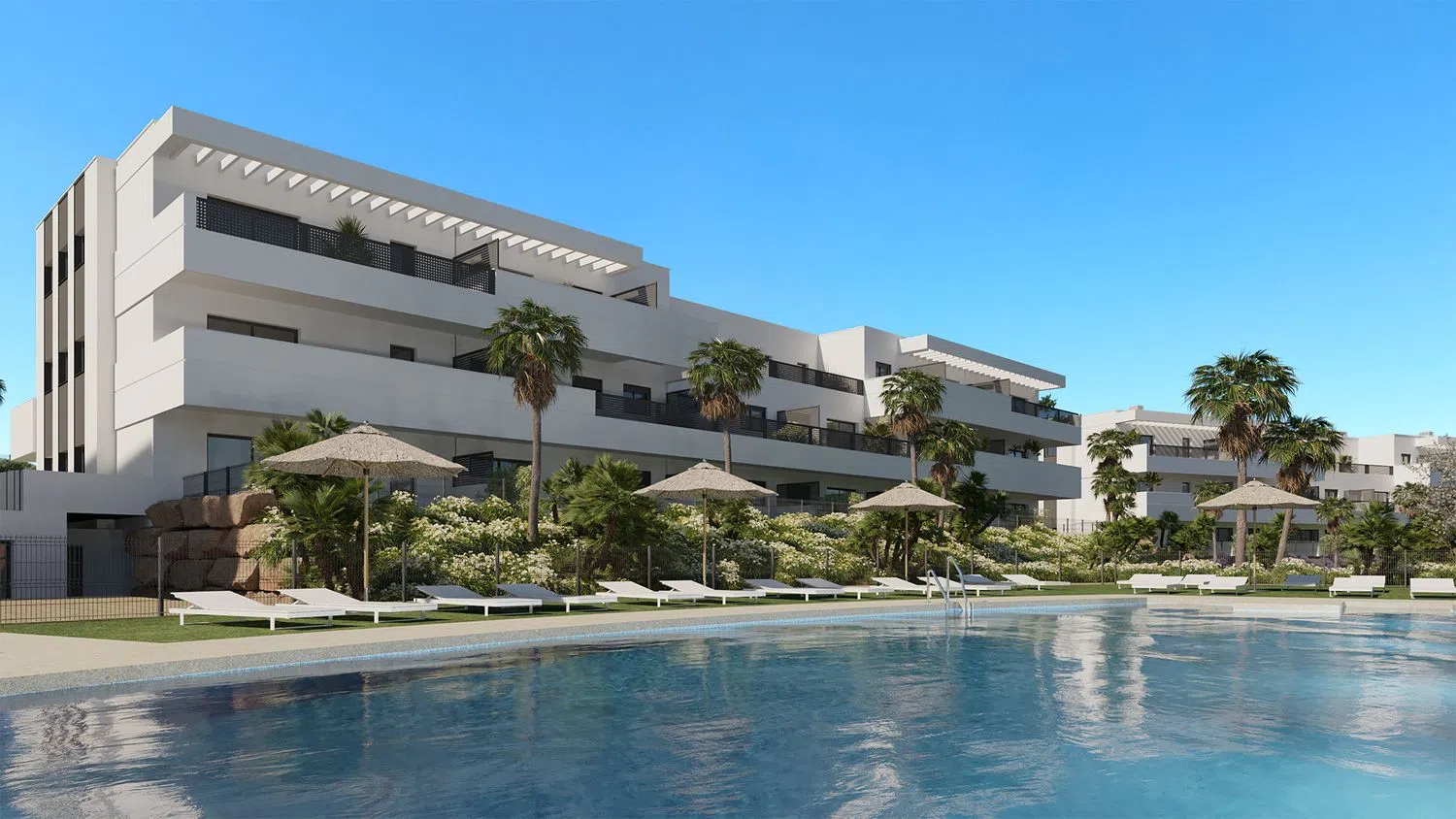 Ground floor apartments with 3 bedrooms in Estepona, Malaga