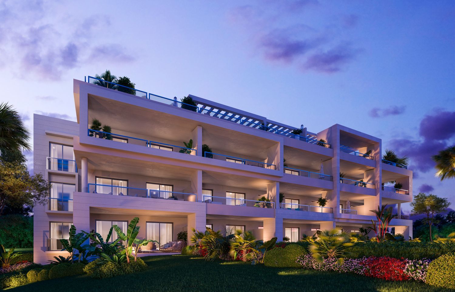 Ground floor apartments with 2 bedrooms in Mijas, Malaga