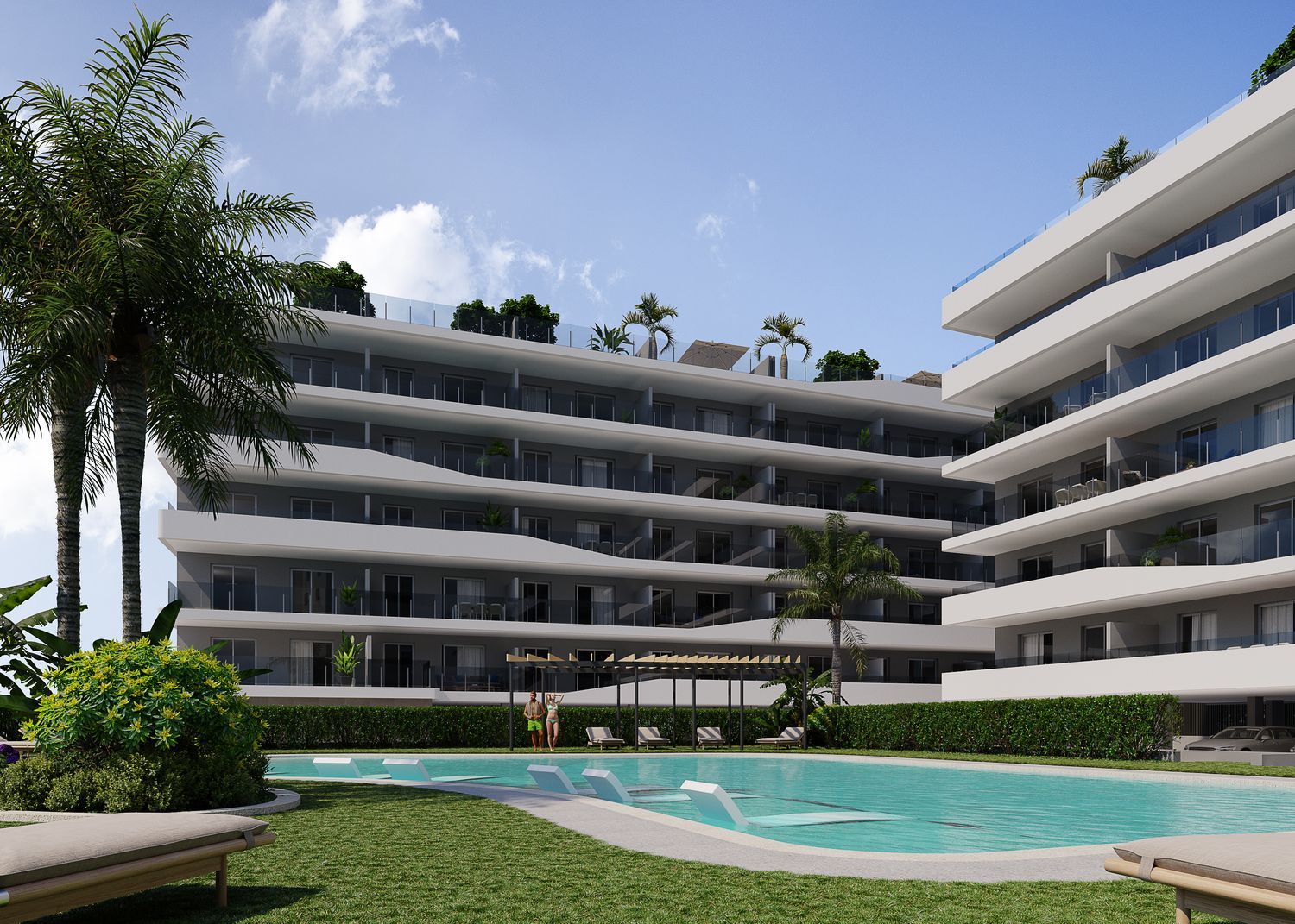 Penthouses with 2 bedrooms in Santa Pola, Alicante
