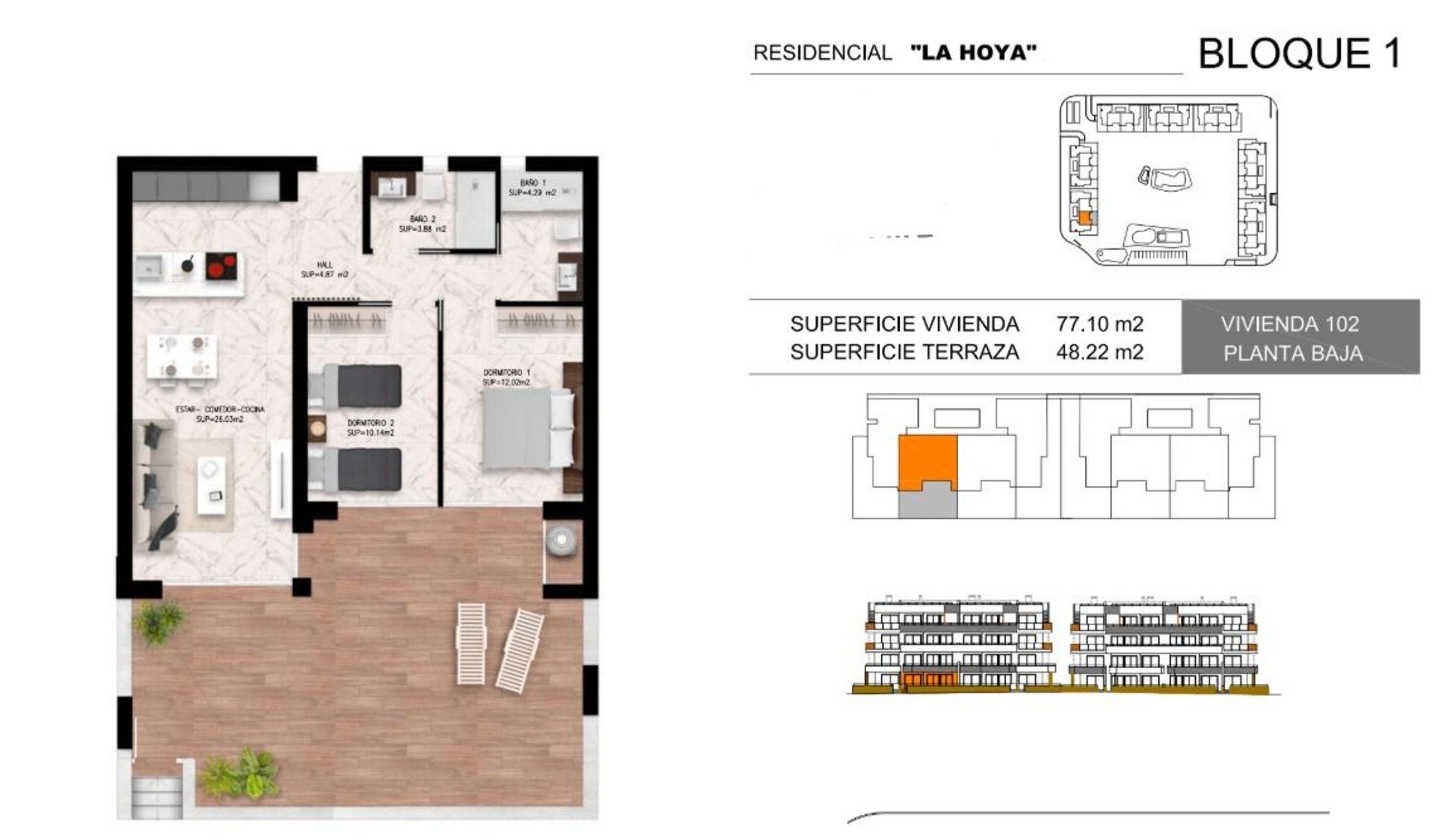 Apartments for sale with 2 bd in Torrevieja, Alicante