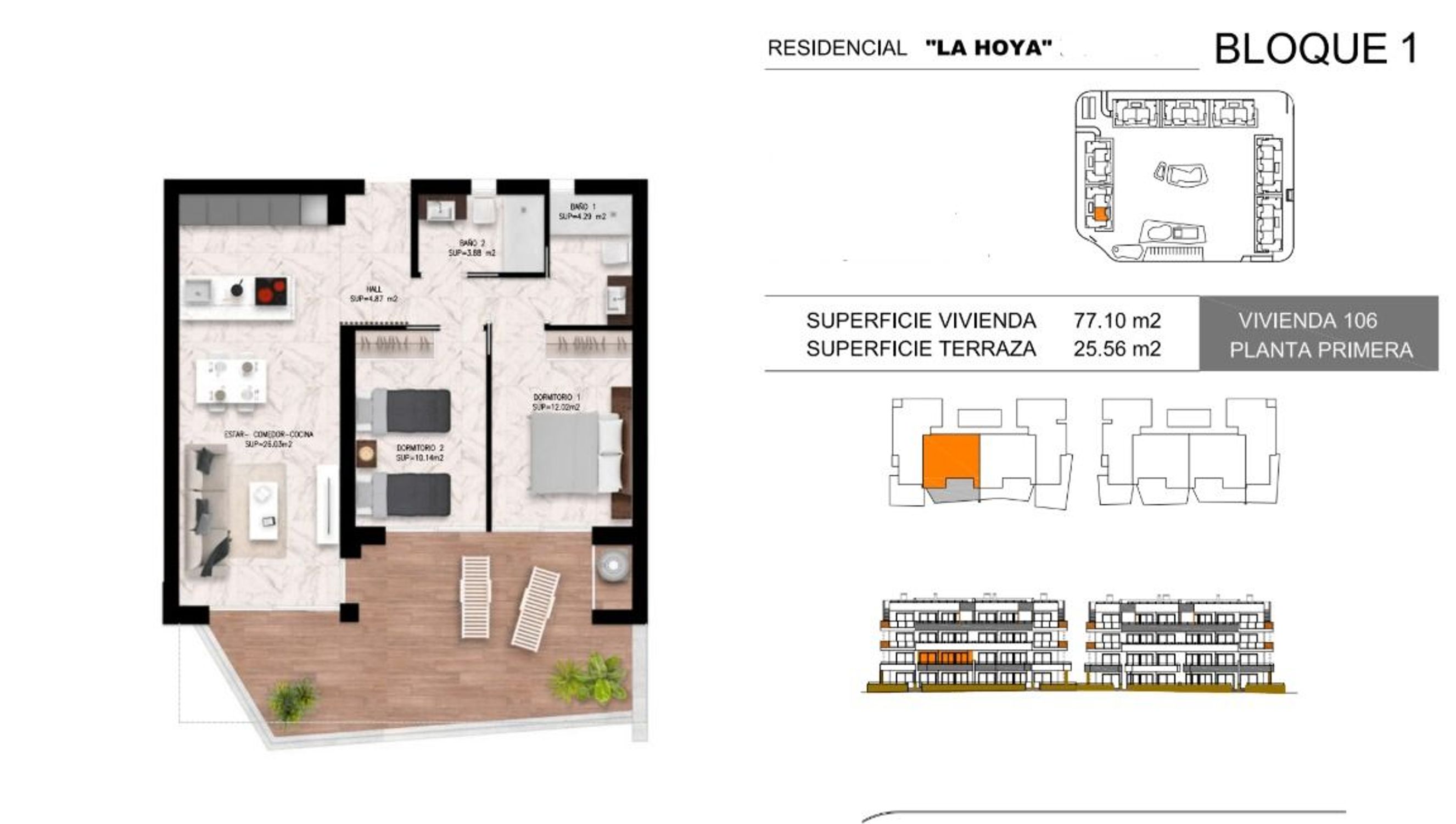 Apartments for sale with 2 bd in Torrevieja, Alicante